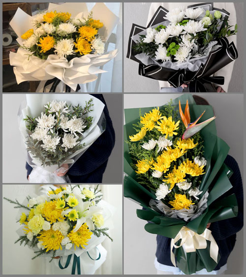 湖北孝感市应城市天鹅镇马咀村白事花束代送